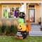 Glitzhome&#xAE; 8ft. Lighted Halloween Inflatable Stacked Ghost, Black Cat, Witch &#x26; Pumpkin D&#xE9;cor